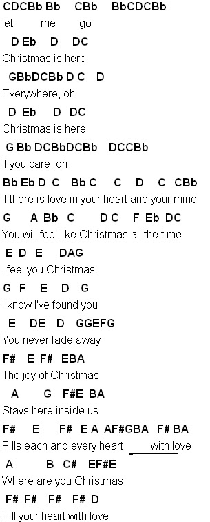 Flute Sheet Music: Where Are You Christmas