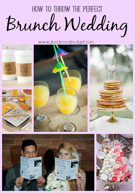 A brunch wedding can be so much fun! If you're thinking about one, be sure to check out this How To Throw The Perfect Brunch Wedding by www.abrideonabudget.com. It's filled with really fun ideas!