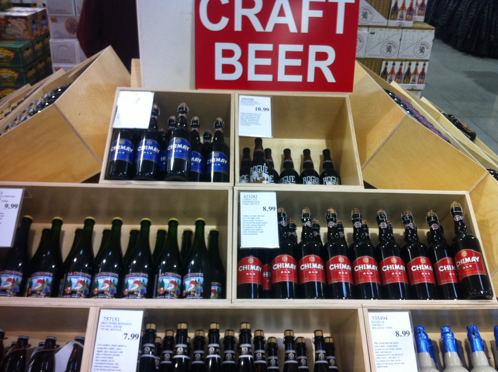 Ann Arbor Costco Craft Beer and BBQ Brisket Sandwich