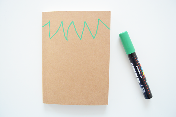 DIY Carnet Fraise étape 2