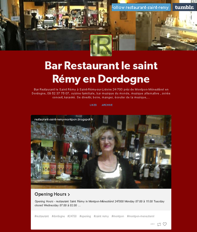 restaurant saint Rémy sur TUMBLR
