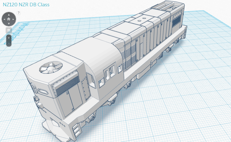 New Zealand Railway Models (Kiwi Trains) 3d Printable NZR DB Class