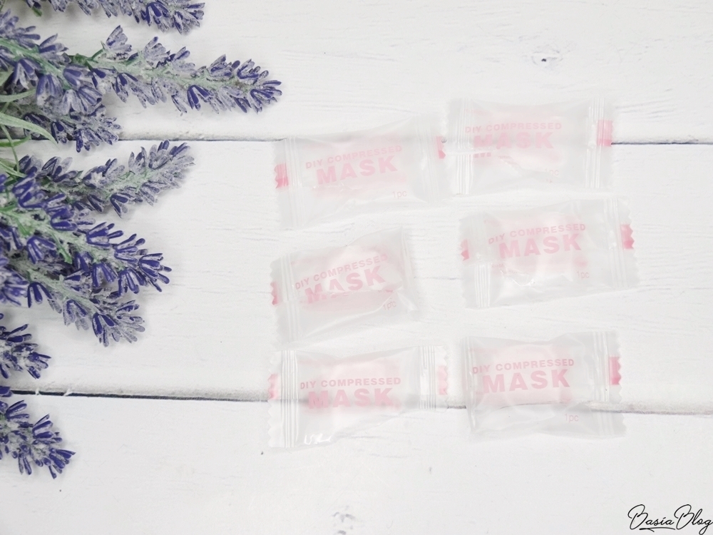 bawełniane kompresowane maseczki w tabletce