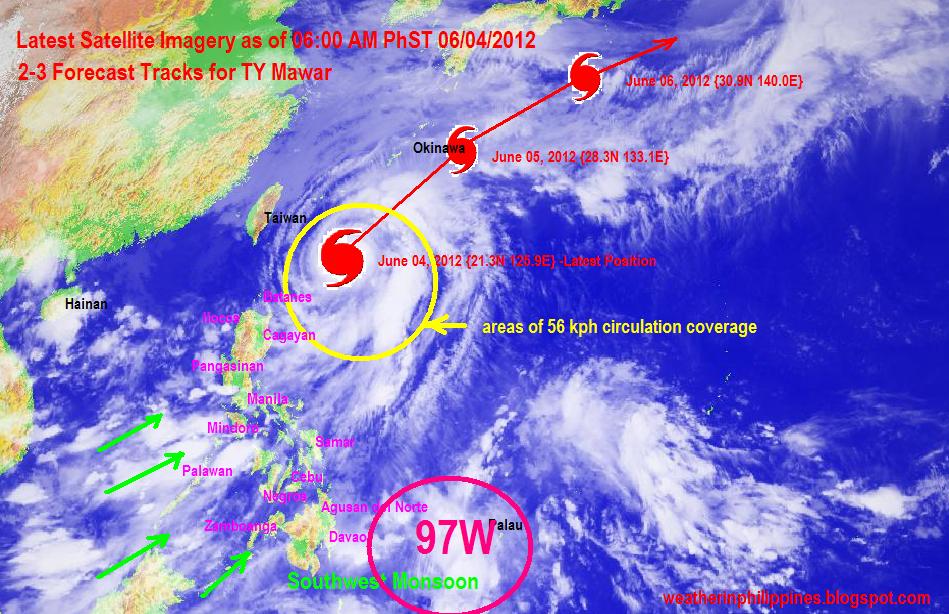 Weather Philippines Typhoon Mawar has intensified and likely to