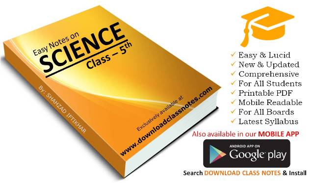 5th Class General Science Notes for Islamabad Model Schools & Colleges 5th Class General Science Notes for Islamabad Model Schools & Colleges