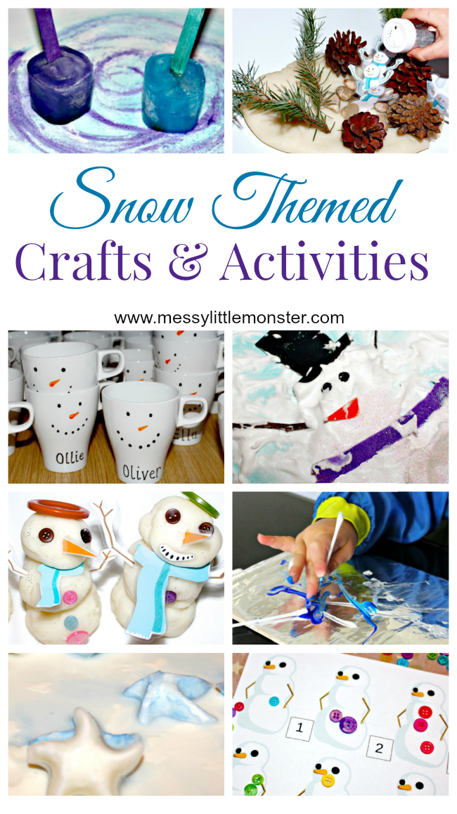 Snow, snowman and snowflake themed Winter crafts and activities for kids. Suitable for all the family from toddlers and preschoolers upwards. Snow, snowman and snowflake themed Winter crafts and activities for kids. Suitable for all the family from toddlers and preschoolers upwards.