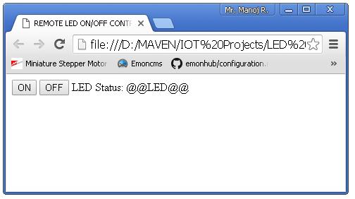 LED On/OFF Server | circuits4you.com