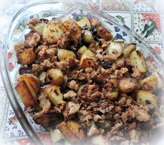 Bread Crumb Fried Potatoes