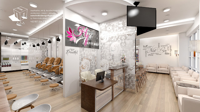 3. Elegant Nail Salon Interior Design - wide 2