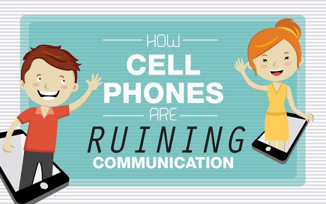 Image: How Cell Phones are Ruining Communication #infographic