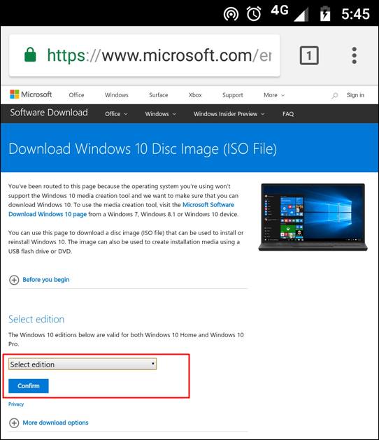how to download windows 10 without media creation tool