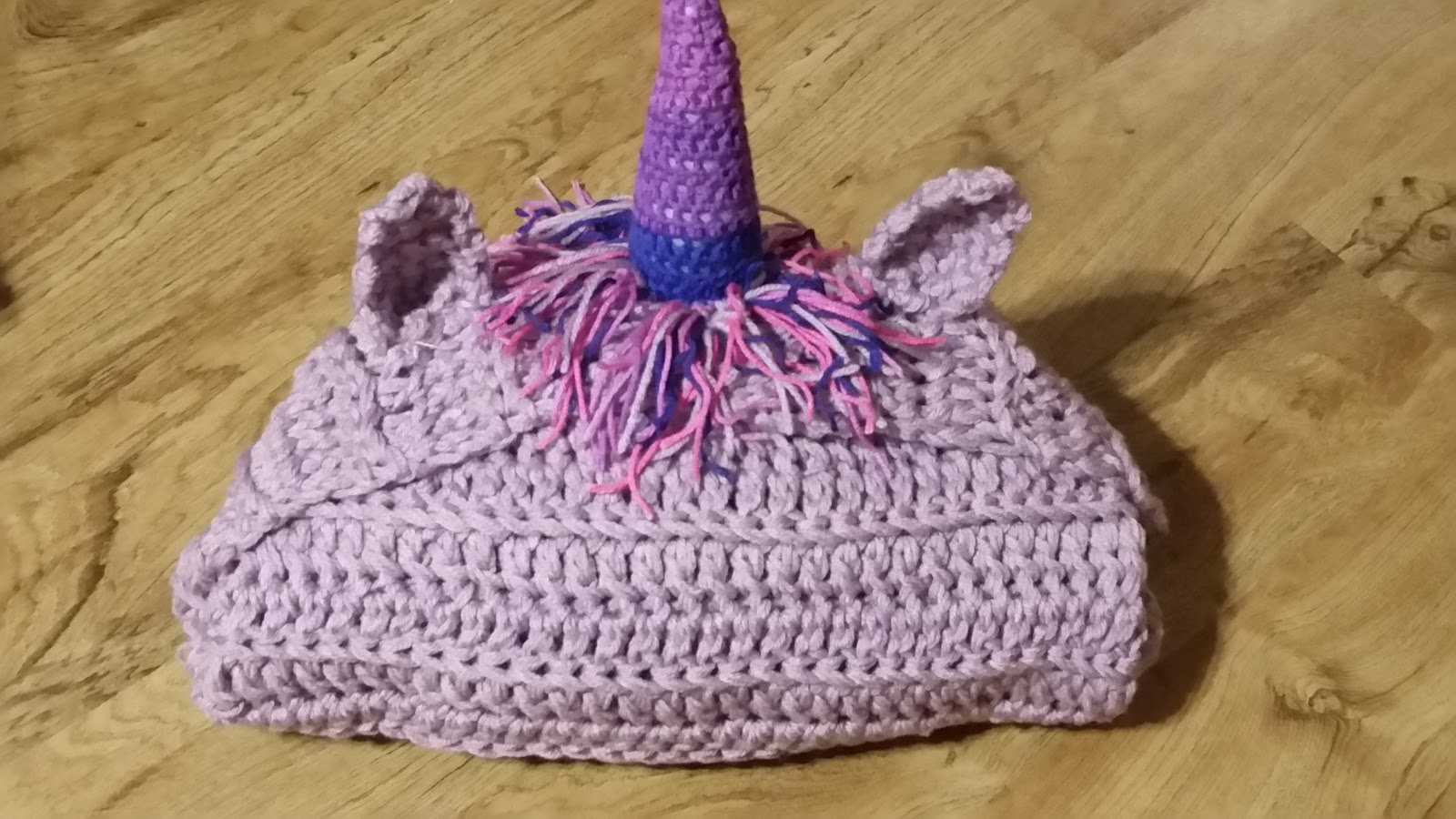 Easy Crochet Unicorn Blanket w/ hood