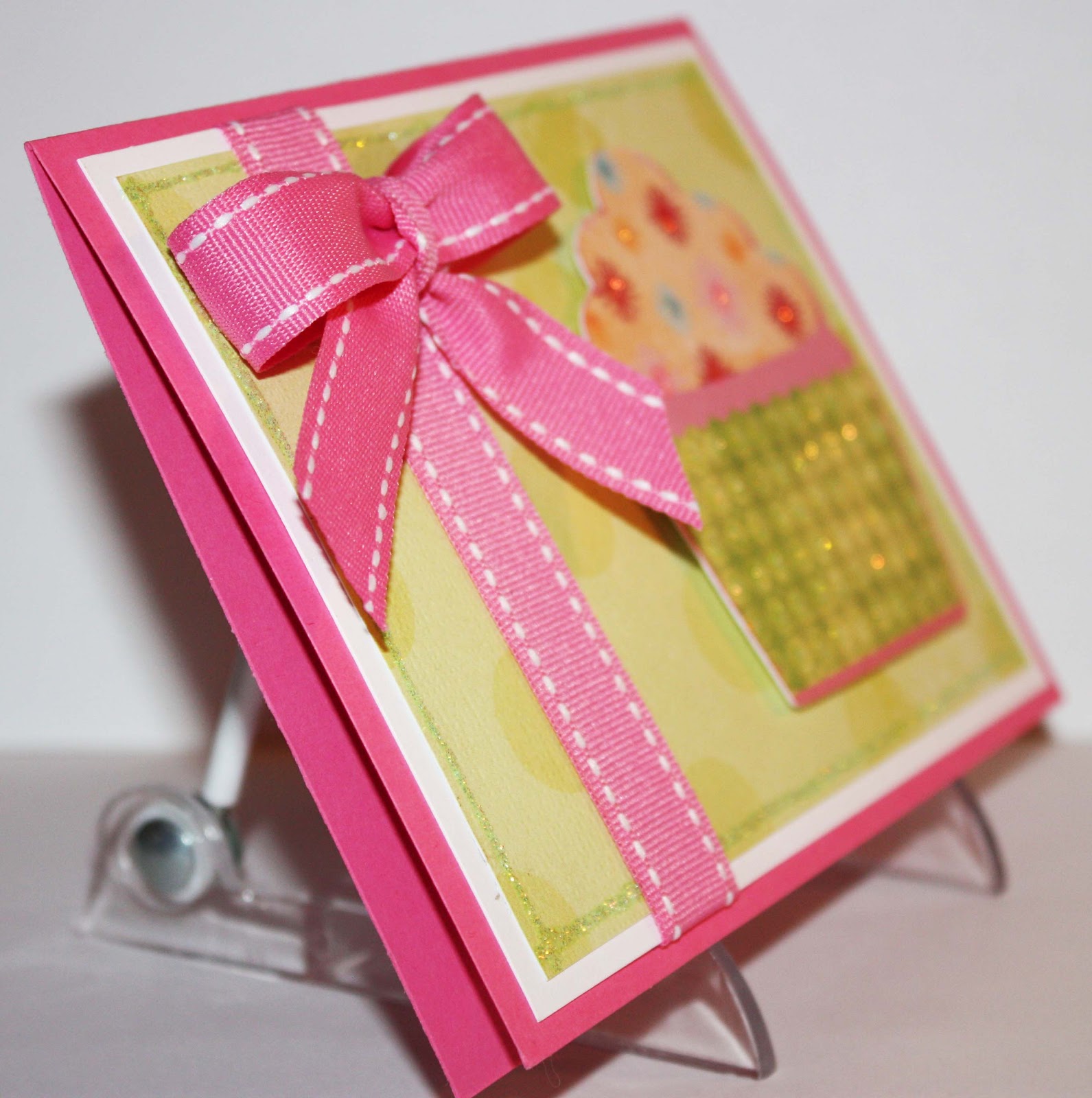 Simply Pam Another Pink Green B day Card