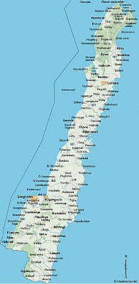 Karta över Öland Regionen | Karta över Sverige, Geografisk, Fysisk