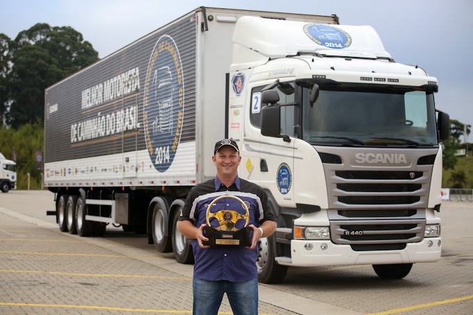 Gaúcho leva o título de Melhor Motorista de Caminhão do Brasil de 2014 