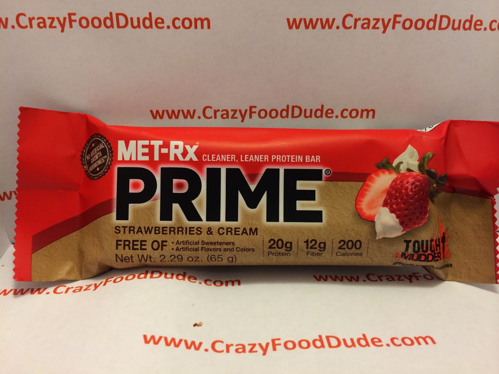 Crazy Food Dude Review METRx Prime Strawberries & Cream Protein Bar