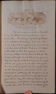 Opening page form John Tawse's journal