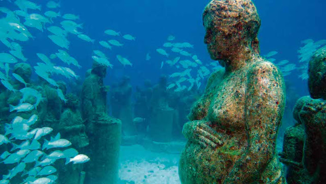 Museu Subaquático de Arte na Isla Mujeres em Cancún Museu Subaquático de Arte na Isla Mujeres em Cancún