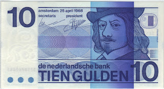 Olanda 10 Gulden 1968 P# 91b