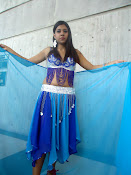vestuario azul danza arabe