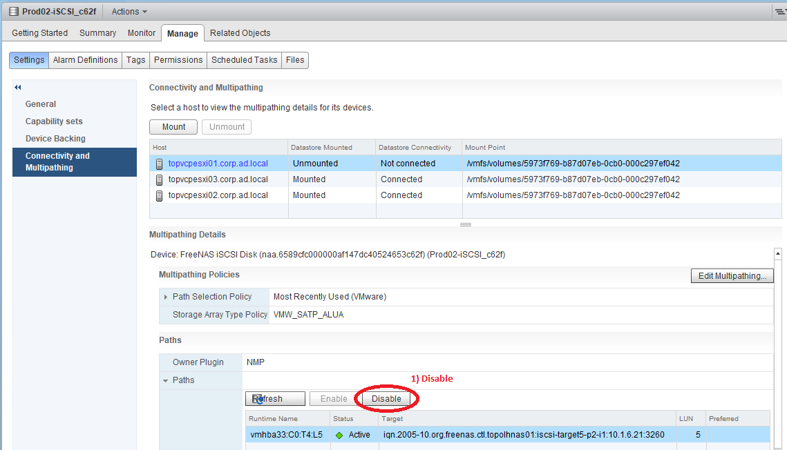 Lessons learned LUN masking and unmasking in vSphere 6.0
