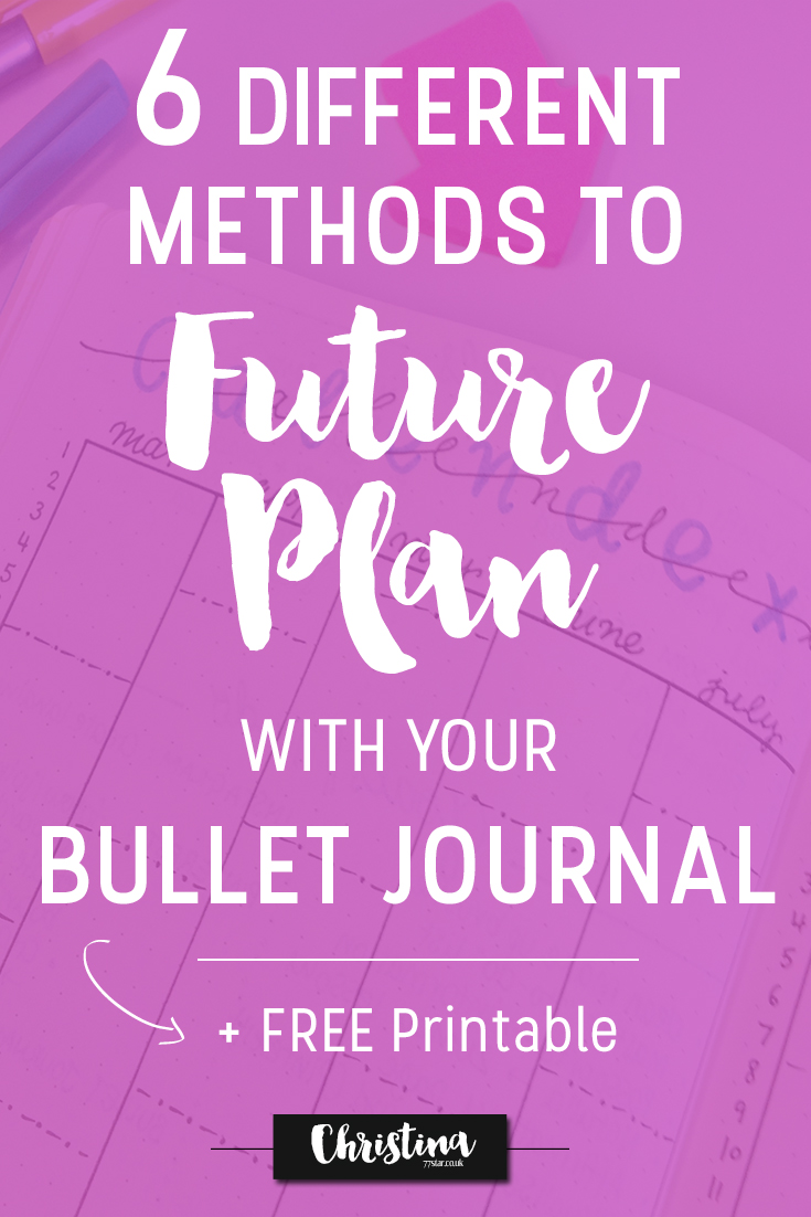 christina77star.co.uk: 6 Different Ways to Future Plan with Your Bullet ...