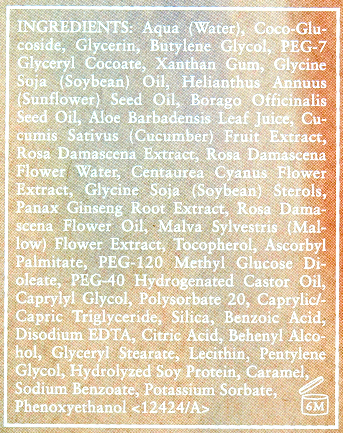 Fresh | Soy Face Cleanser Ingredients