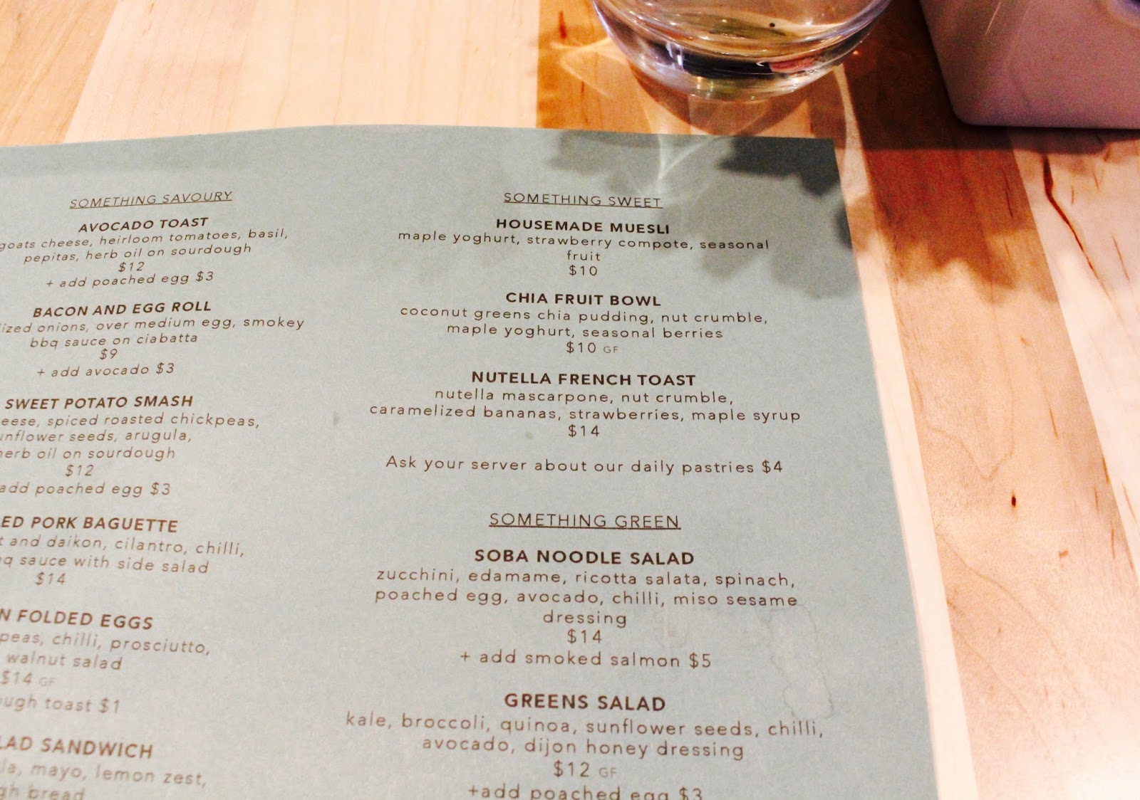 Banter Aussie Brunch Menu NYC | New York Sullivan Street