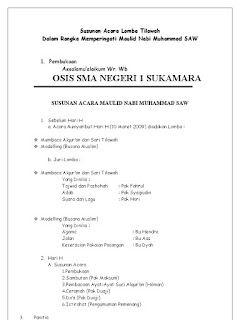 susunan acara maulid nabi - wood scribd indo