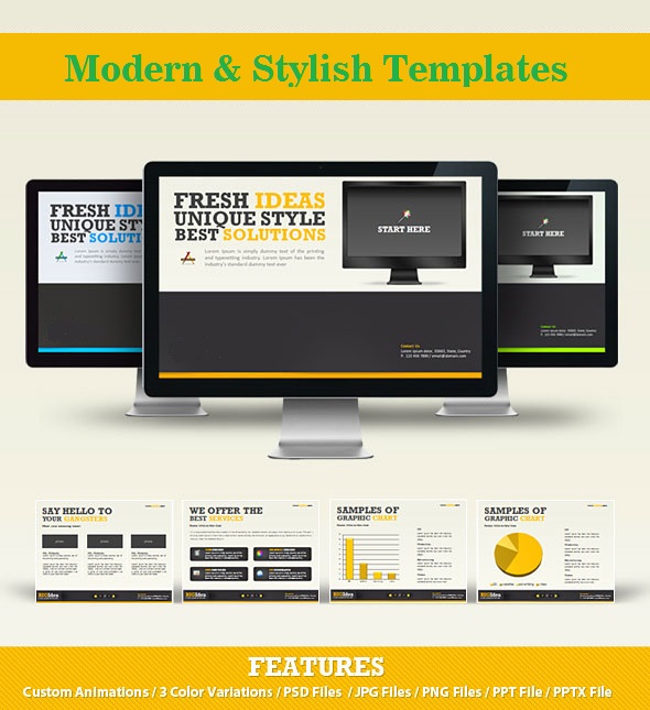 modern stylish powerpoint presentation templates free download custom powerpoint templates free