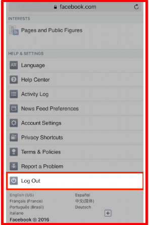 Facebook Login Sign In as Different User 2019