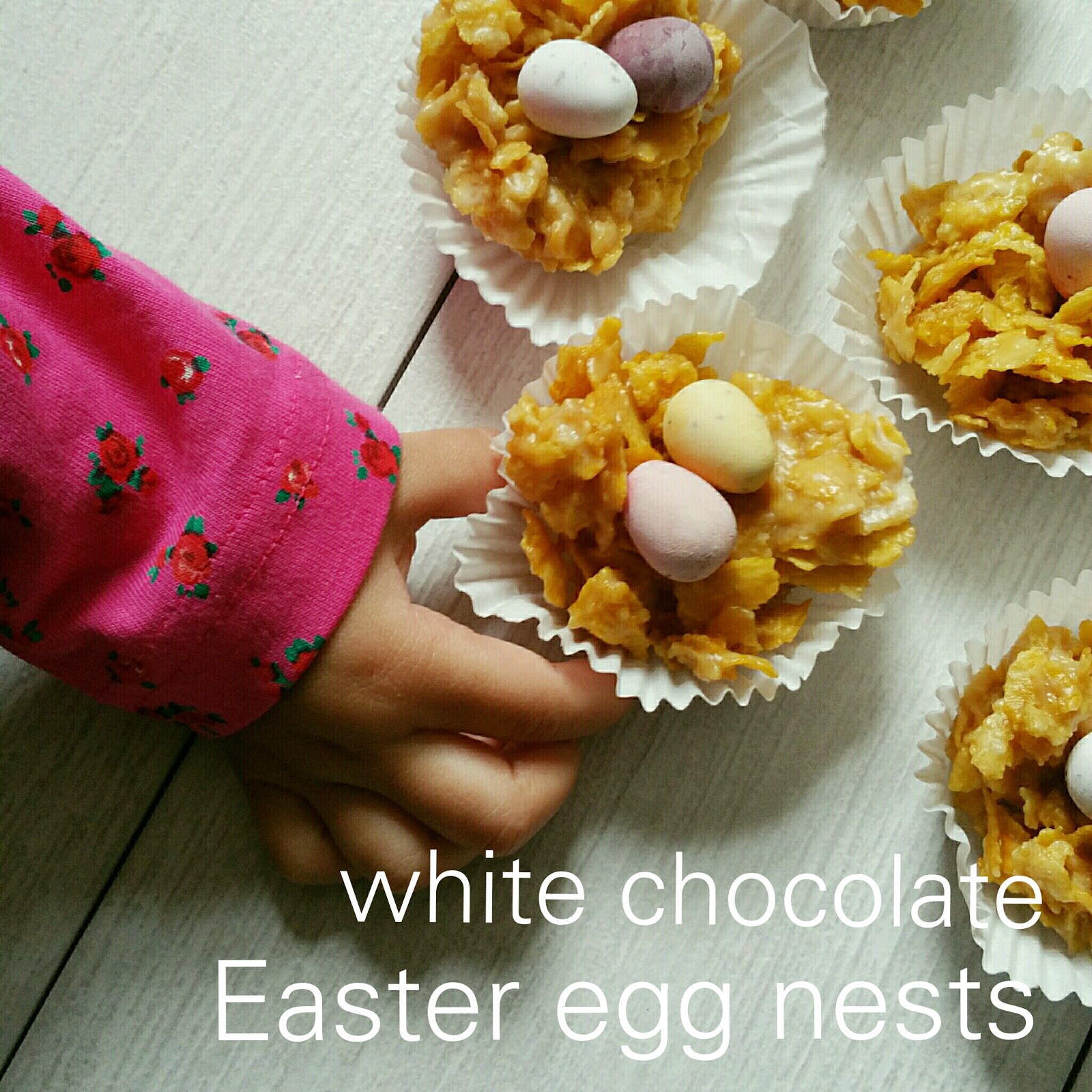 White Chocolate Easter Egg Nests