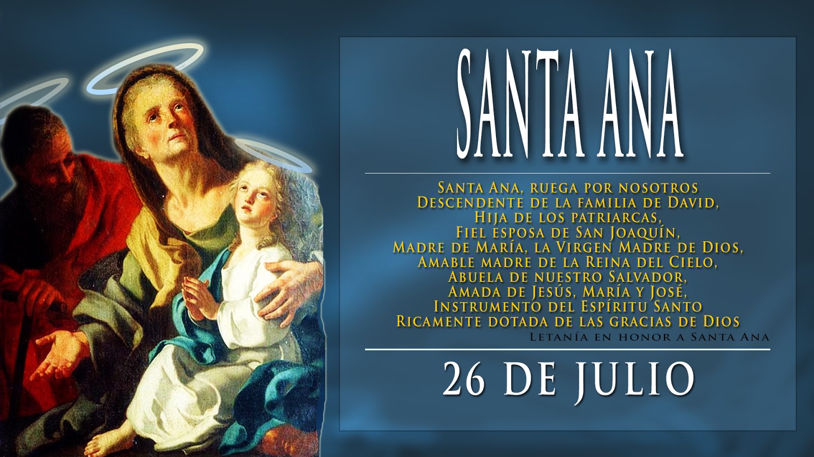 Modelos De Fe SANTA ANA, MADRE DE LA VIRGEN MARIA26 DE JULIO Modelos De Fe SANTA ANA, MADRE DE LA VIRGEN MARIA26 DE JULIO