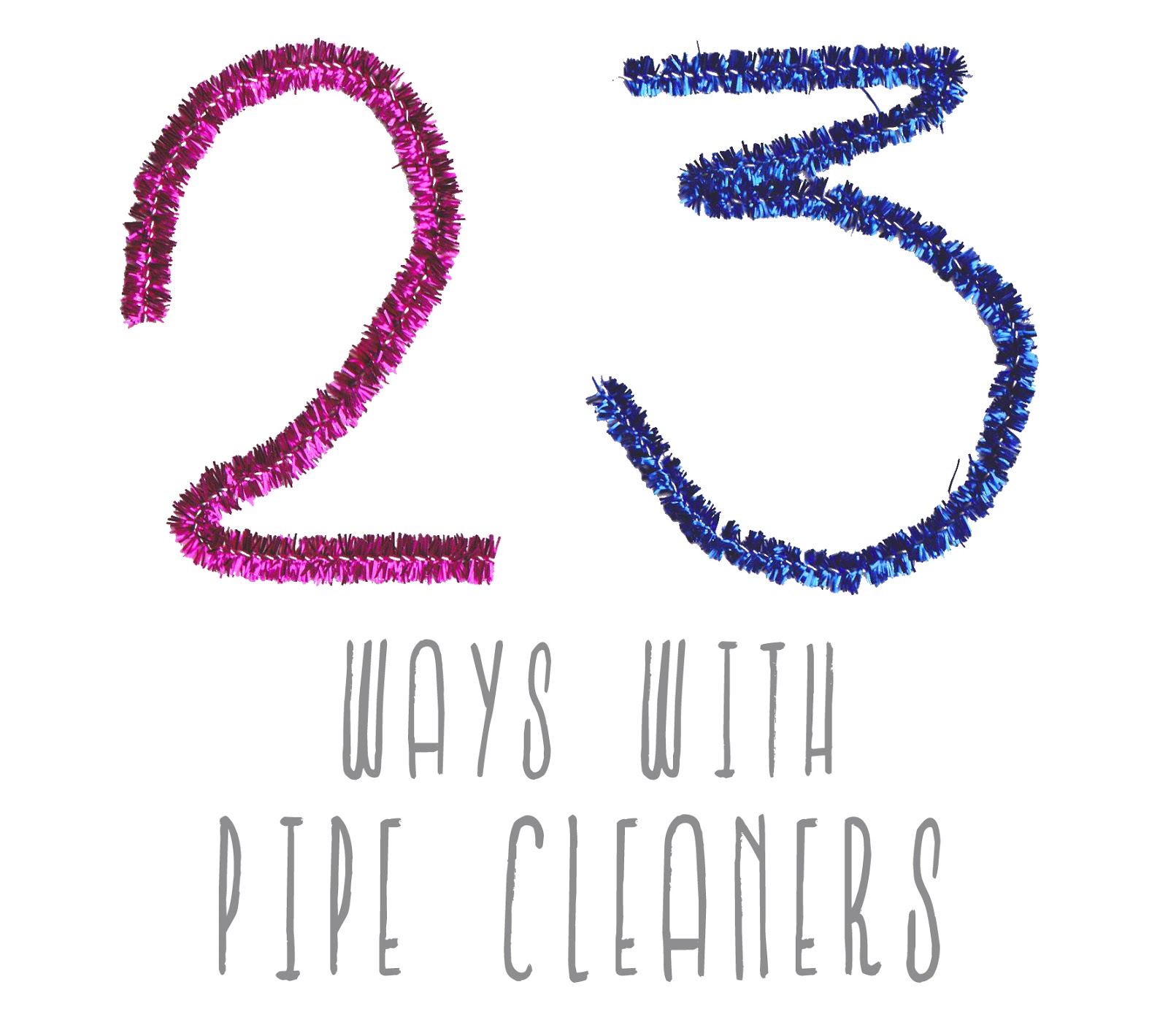 Junior Crafternoon 23 ways with pipe cleaners