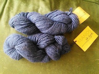 Two skeins of Navy Blue yarn