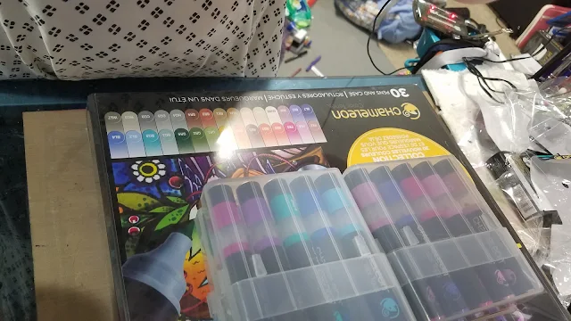 Chameleon markers, alcohol markers, marker unboxing, chameleon color tone markers, chameleon color tops