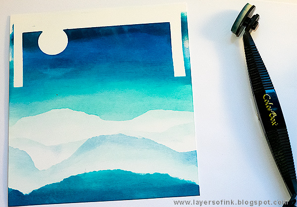 Layers of ink - Penguin Winter Scene by Anna-Karin Evaldsson, for the SSS DieCember Blog Hop