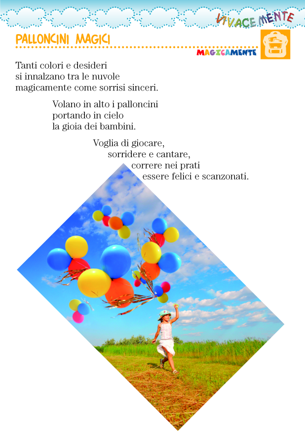 Vivacemente Il Giornalino Del Cuore E Della Mente Filastrocca Sui Palloncini Che Volano