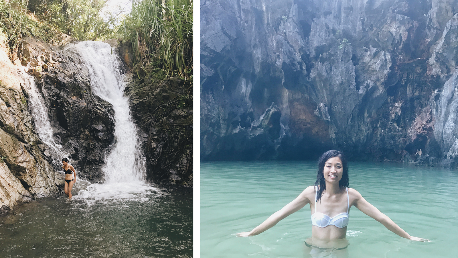 These waterfalls and lagoons were gorgeous, but I ended up with some cuts on my feet because I forgot to bring water shoes.
