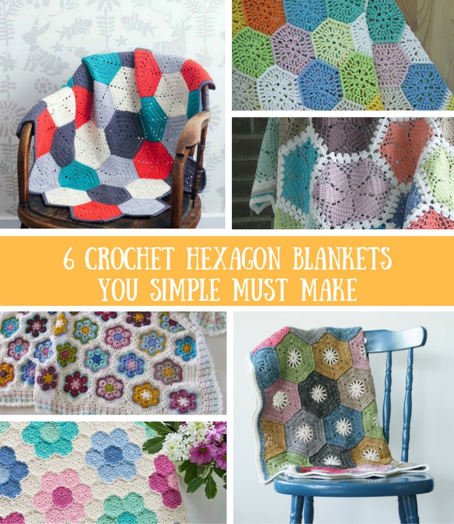 6 crochet hexagon blankets you simply have to make | Happy in Red 6 crochet hexagon blankets you simply have to make | Happy in Red