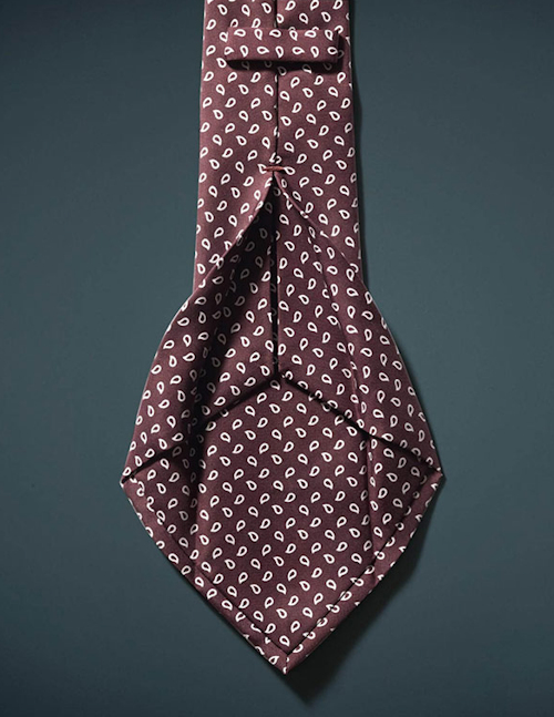 Handmade 100% Silk 7 Fold Silk Tie by Sebastien Grey 