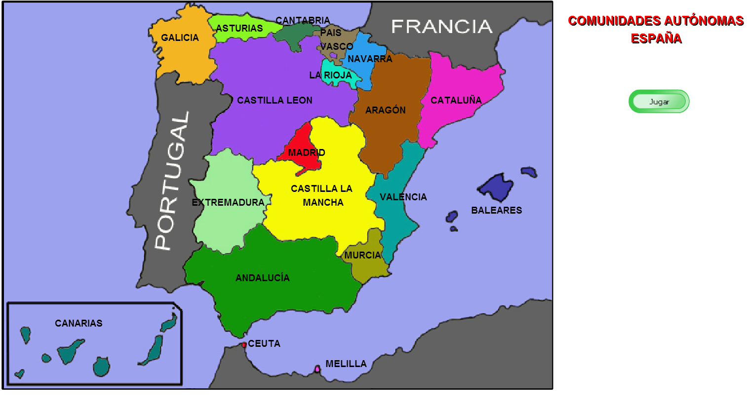 Parte occidental de españa