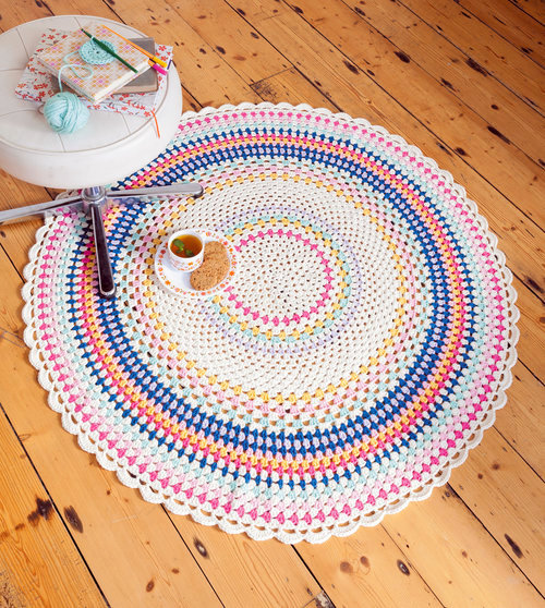 throw rug crochet pattern