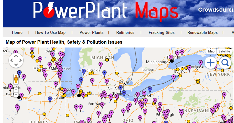 Ohio Power Plants Map