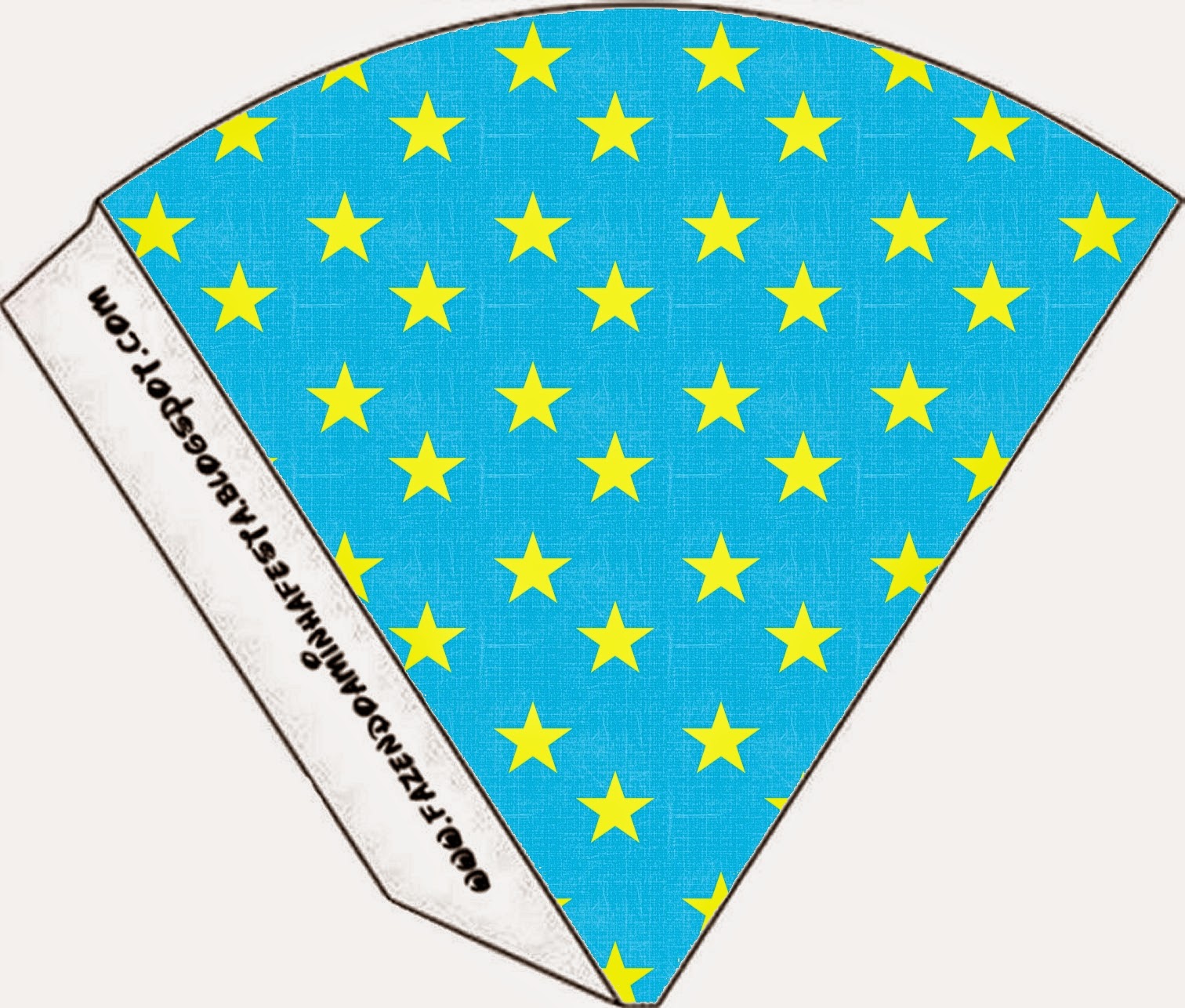 Estrellas sobre Fondo Celeste: Imprimibles Gratis para Fiestas. Para conos = cucuruchos.