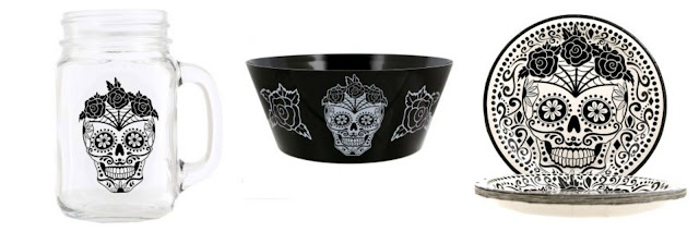 Lovelaughslipstick blog Halloween Post on Asda's Day of The Dead Homeware and Party Accessories