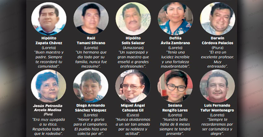 181 docentes han fallecido en todo el país al trasladarse para repartir libros o alimentos del programa Qali Warma 181 docentes han fallecido en todo el país al trasladarse para repartir libros o alimentos del programa Qali Warma