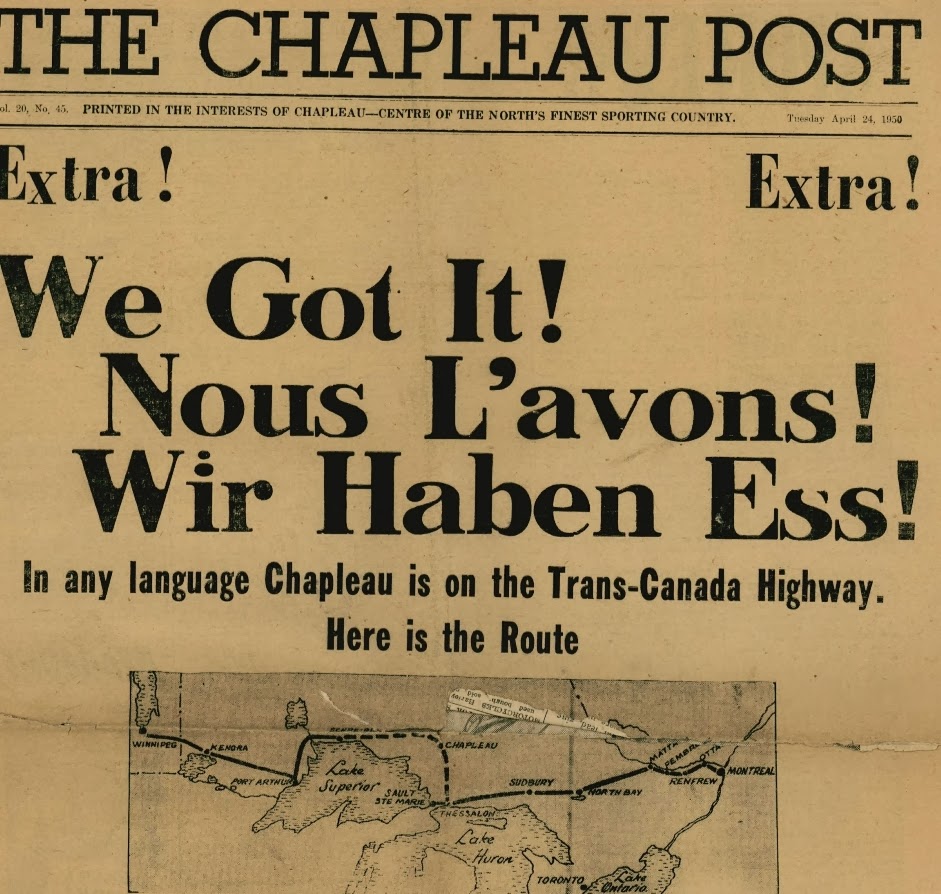 The Michael J Morris Report Chapleau Post Extra headline blares 'WE