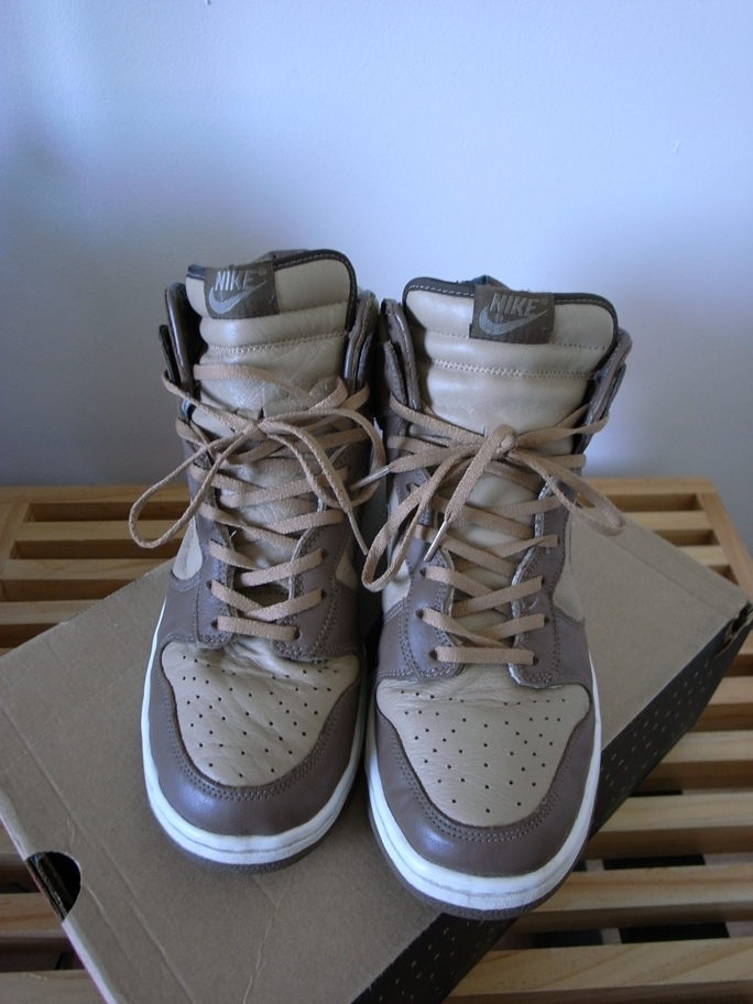 Foot Mobiles: Nike x Stussy Dunk High Plus B Tan Ostrich US11 EBAY (0090)