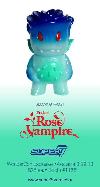 Super7 - WonderCon 2013 Exclusive “Glowing Frost” Pocket Rose Vampire Vinyl Figure by Josh Herbolsheimer